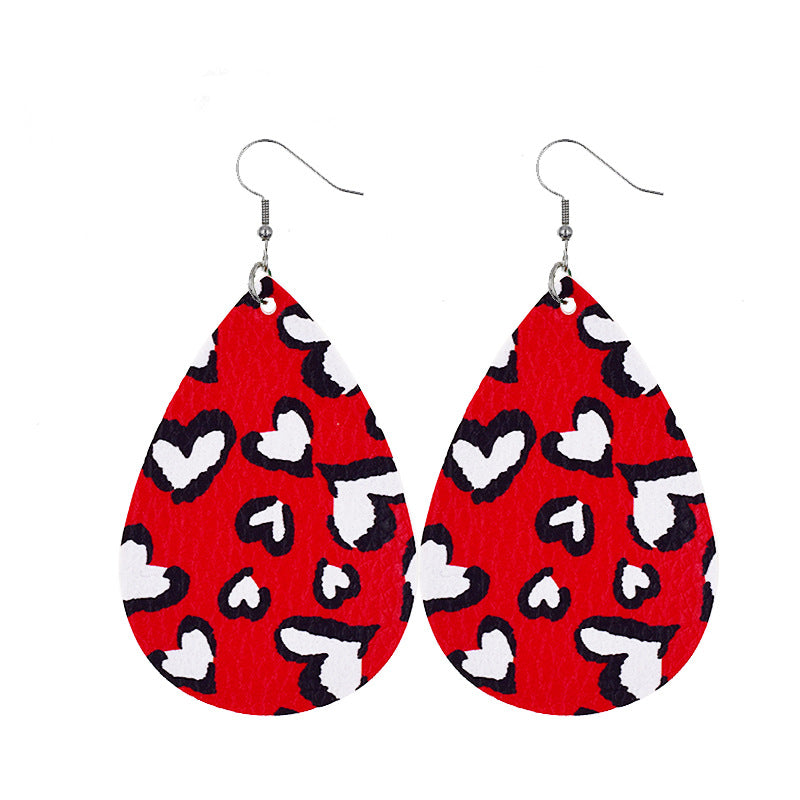 Wholesale St. Patrick's Day Carnival Wooden Small Stud Earrings